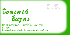 dominik buzas business card